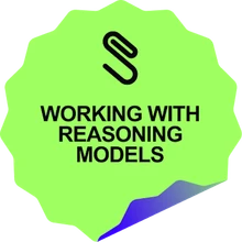 AI Working with Reasoning Models Certificate